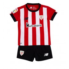 Athletic Bilbao Hemmaställ Barn 2022-23 Korta ärmar (+ Korta byxor)